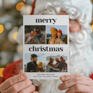 Multi-Foto-Weihnachtskarte Feiertagskarte