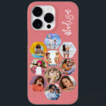 Multi-Fotomaterial Einfach Personalisiert Case-Mate iPhone 14 Pro Max Hülle<br><div class="desc">Multi Foto Collage Simple Modern Personalisiert Name Hexagon Pattern Smartphone iPhone Case verfügt über eine Collage aus Foto Ihrer Lieblings-Fotos in einer Hexagon-Form. Personalisiert mit deinem Namen. Perfekt zum Geburtstag, Weihnachten, Muttertag, Vatertag, Großeltern, Bruder, Schwester, bester Freund und vieles mehr. FOTO TIPP: Zentrieren Sie Ihre Fotos vor dem Hochladen nach...</div>