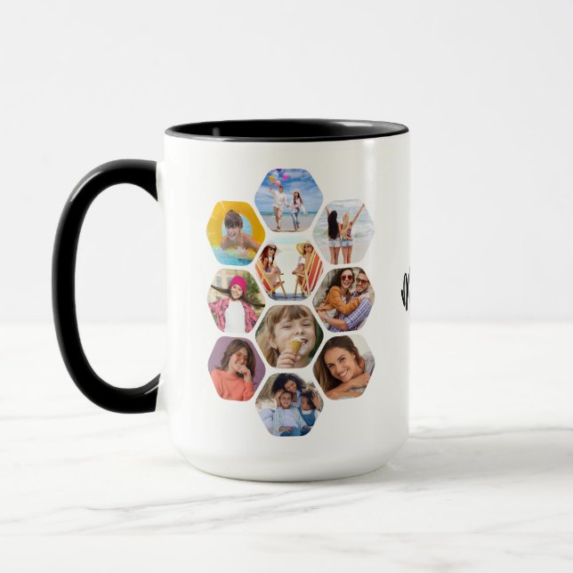 Multi-Fotomaterial Einfach Personalisiert Tasse (Links)