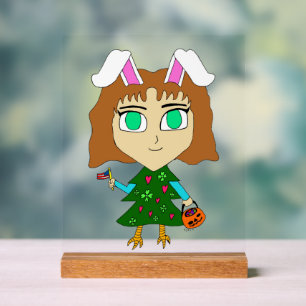 Multi Holiday Chibi Acrylschild