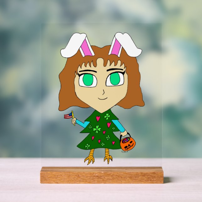 Multi Holiday Chibi Acrylschild (Neutral)