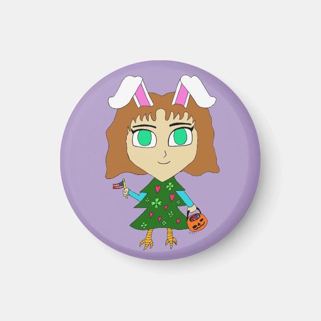 Multi Holiday Chibi Magnet (Vorne)