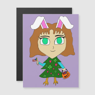 Multi Holiday Chibi Magnetkarte