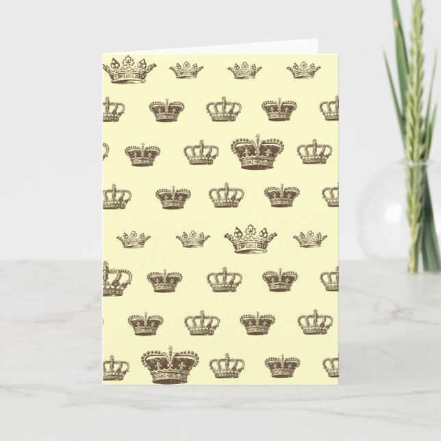 Multi Kronenentwurf - wählen Sie bkgd Farbe Karte (Vorderseite)