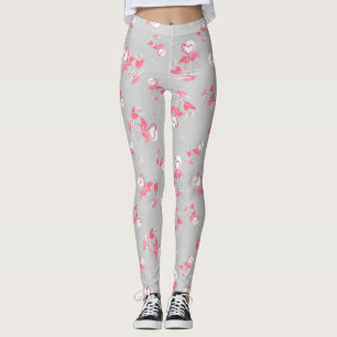 Multi Leggings der Flamingo-Liebe