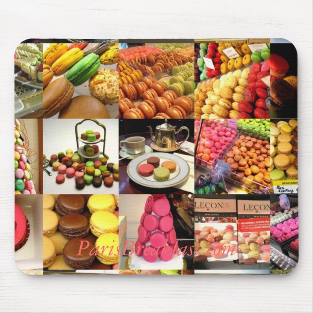 MULTI MACarons, ParisBreakfast.com Mousepad (Vorne)