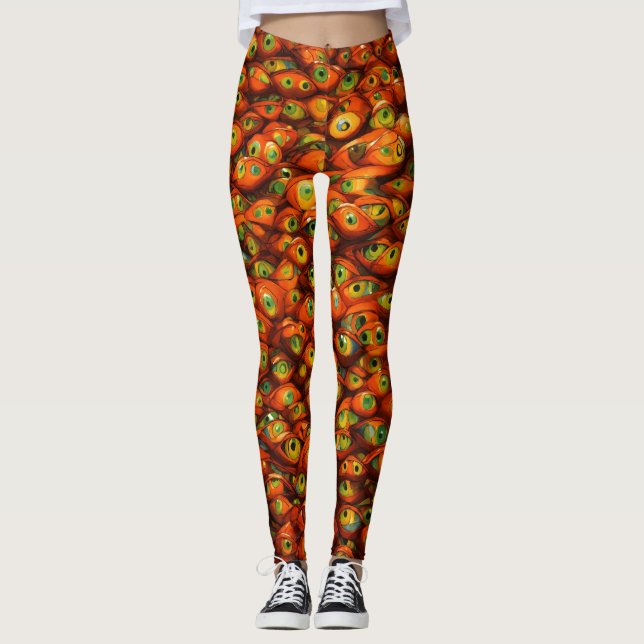 "Multi-Mit Augen Marvel: Leggings von Frauen mit e (Vorderseite)