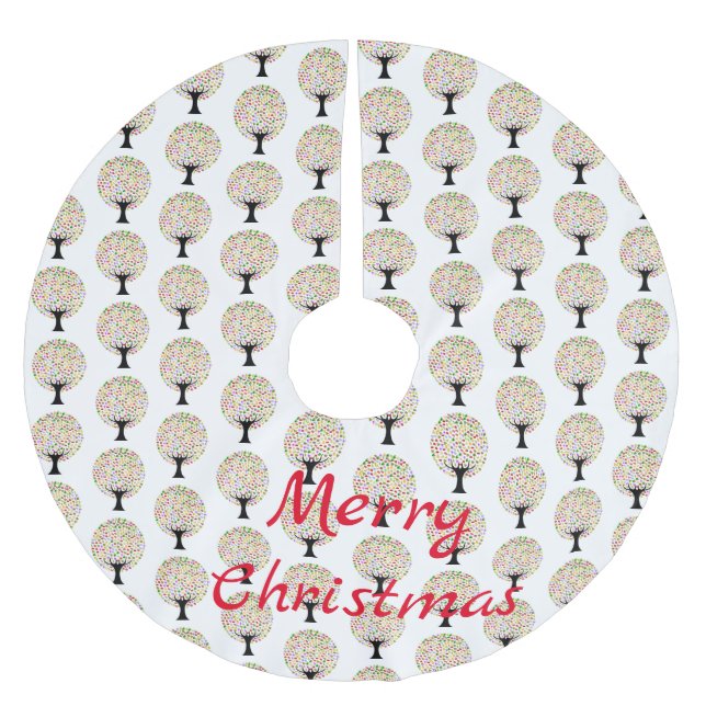 Multi-Obstbaum Thunder_Cove Polyester Weihnachtsbaumdecke (Vorderseite)