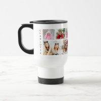 Multi Photo Collage Modern Personalized Name