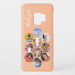Multi Photo Collage Simple Modern Personalized Case-Mate Samsung Galaxy S9 Hülle<br><div class="desc">Multi Photo Collage Simple Modern Personalized Name Hexagon Pattern Smartphone Samsung Case features a photo collage of your favorite photos in a hexagon shape. Personalized with your name. Perfect for birthday, Christmas, Mother's Day, Father's Day, Grandparents, brother, sister, best friend and more. PHOTO TIP: center your photos before uploading to...</div>