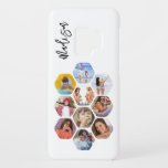 Multi Photo Collage Simple Modern Personalized Case-Mate Samsung Galaxy S9 Hülle<br><div class="desc">Multi Photo Collage Simple Modern Personalized Name Hexagon Pattern Smartphone Samsung Case features a photo collage of your favorite photos in a hexagon shape. Personalized with your name. Perfect for birthday, Christmas, Mother's Day, Father's Day, Grandparents, brother, sister, best friend and more. PHOTO TIP: center your photos before uploading to...</div>