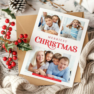 MULTI PHOTO einfache moderne Fröhliche Weihnachten