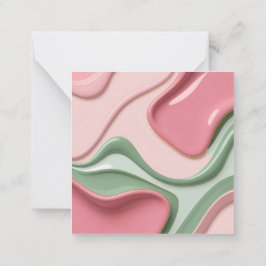Multi purpose note card in stylish graphic mitteilungskarte
