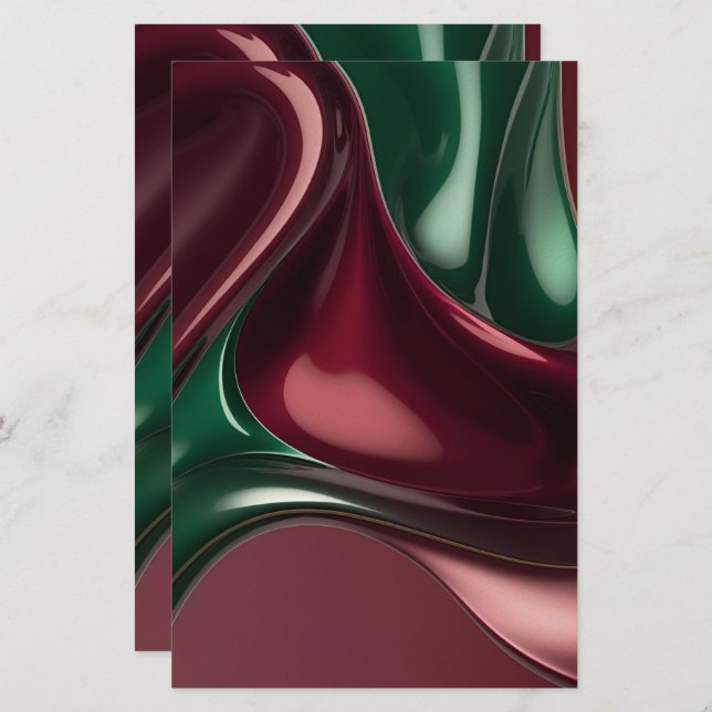 Multi purpose stationery paper in stylish graphic briefpapier (Vorne/Hinten)