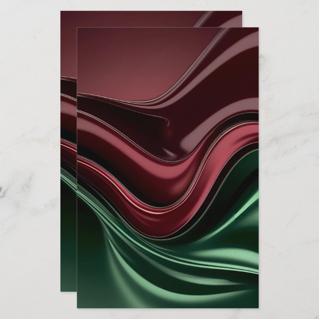 Multi purpose stationery paper in stylish graphic briefpapier (Vorne/Hinten)