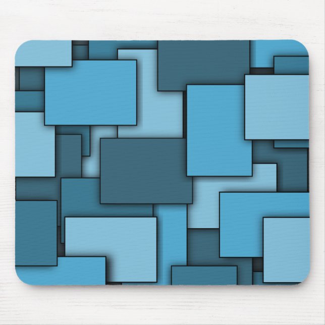 Multi-Rechteck Blau mousepad (Vorne)