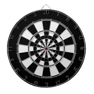Multi Ring Black und White Dartboard Dartscheibe