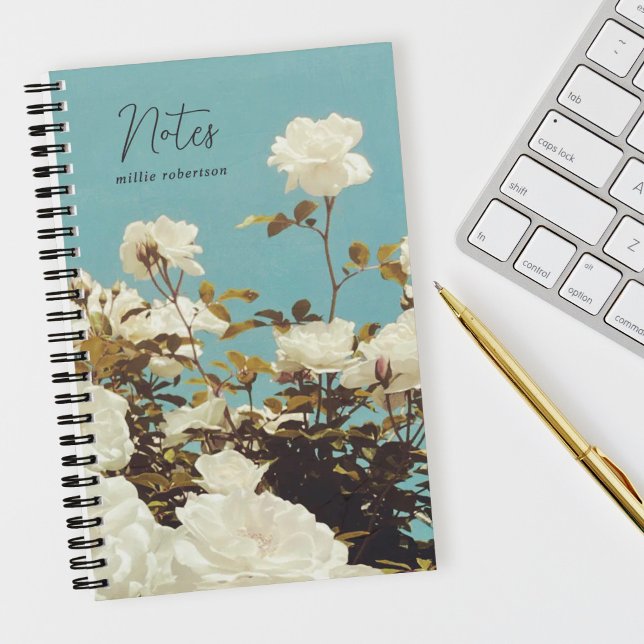 Multi Roses Floral Garden Custom Spiral Notebook Notizbuch (Von Creator hochgeladen)