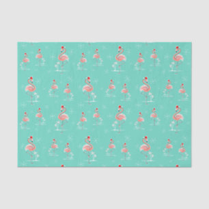 Multi Seidenpapier des Weihnachtsflamingos