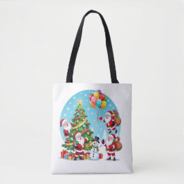 **„Multi-Weihnachtsmann-Weihnachtsspaß – 3D-Cartoo