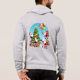 **„Multi-Weihnachtsmann-Weihnachtsspaß – 3D-Cartoo Hoodie