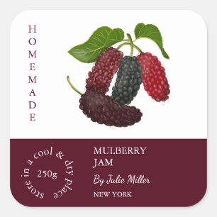 Multiberry-Label Quadratischer Aufkleber