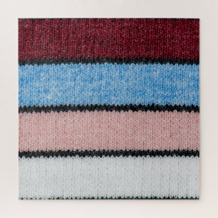 Multicfarbene Stripwolle: Stoffgewebe. Puzzle