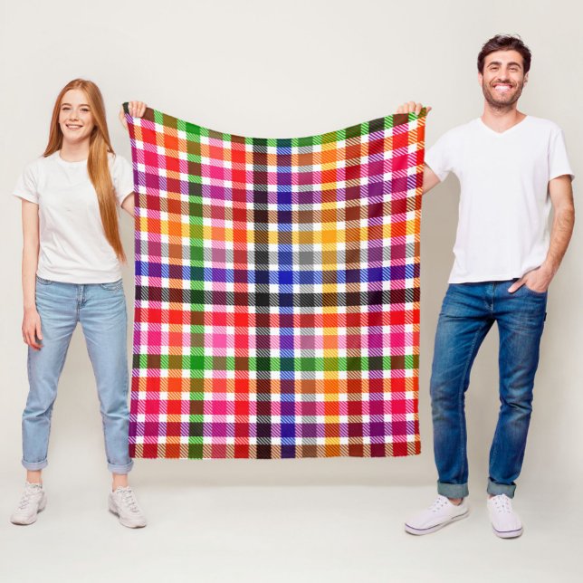 Multicfarbener Flannel Twill Kariert Tartan auf we Fleecedecke (Von Creator hochgeladen)