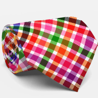 Multicfarbener Flannel Twill Kariert Tartan auf we Krawatte
