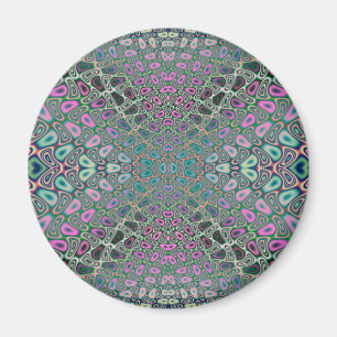 Multicfarbenes Hologramm Butterfly-Fraktal Abstrak Magnet