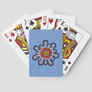 Multicologe australische Kunst Spielkarten