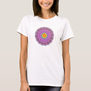 Multicolor Abstract Design Verwirbelte Medallion a T-Shirt
