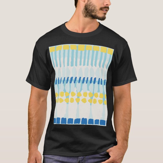 Multicolor Abstrakt gestrichen Nahtloser Hintergru T-Shirt (Vorderseite)