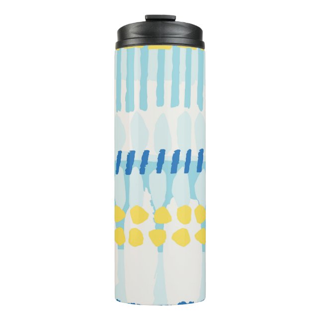 Multicolor Abstrakt gestrichen Nahtloser Hintergru Thermosbecher (Vorderseite)