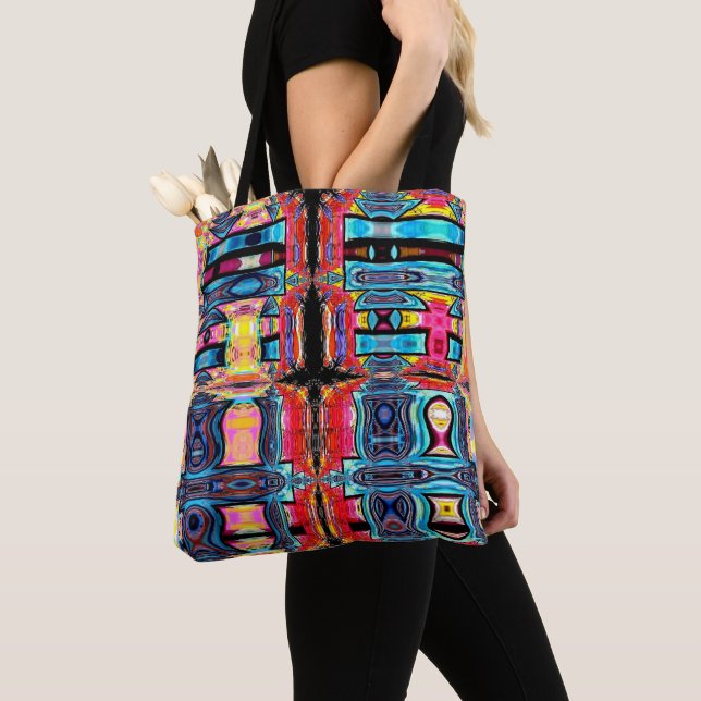 Multicolor Abstrakt Tote Bag (Von Nahem)