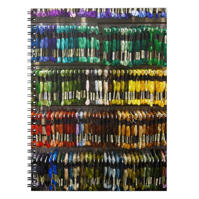 Multicolor Abstrakt Weave Notizblock (Vorderseite)