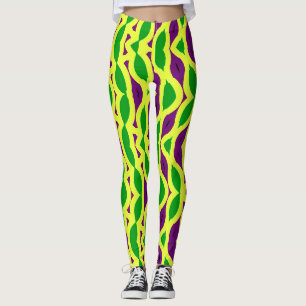 Multicolor-abstrakte Leggings "Ratti_Creative_Arts