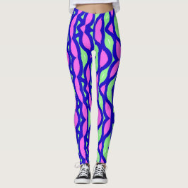 Multicolor-abstrakte Leggings "Ratti_Creative_Arts