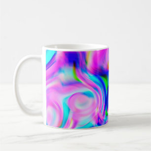 Multicolor abstrakter Hintergrund. Farbiges Muster Kaffeetasse
