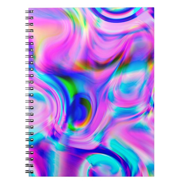 Multicolor abstrakter Hintergrund. Farbiges Muster Notizblock (Vorderseite)