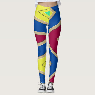 Multicolor-abstraktes Muster "Ratti_Creative_Arts" Leggings