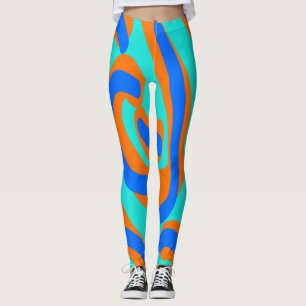 Multicolor-abstraktes Muster "Ratti_Creative_Arts" Leggings