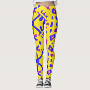 Multicolor-abstraktes Muster "Ratti_Creative_Arts" Leggings