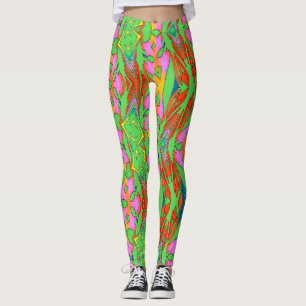 Multicolor-abstraktes Muster "Ratti_Creative_Arts" Leggings