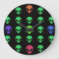 Multicolor-Alien-Uhr