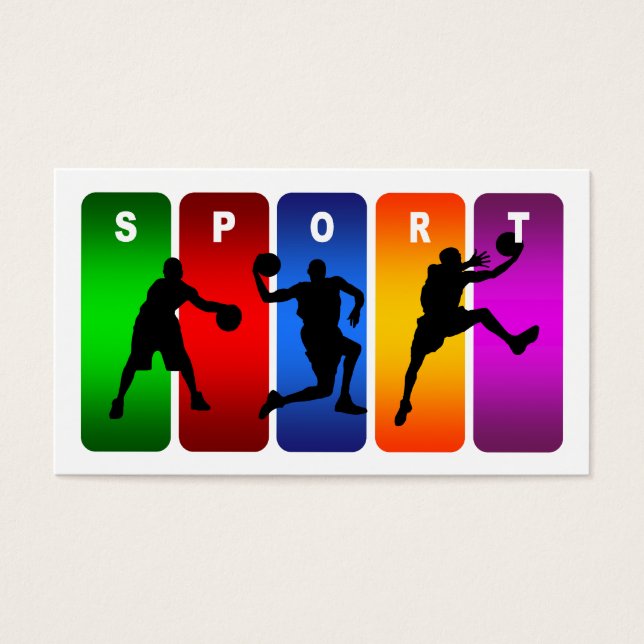 Multicolor-Basketball-Emblem (Vorderseite)