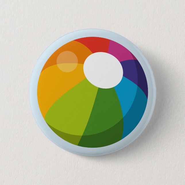 Multicolor Beach Ball Button (Vorderseite)