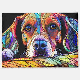 Multicolor Beagle Dog 178 Magnet
