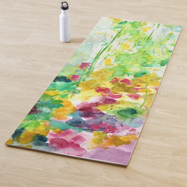 Multicolor Blume Bouquet Yogamatte (Beispiel)