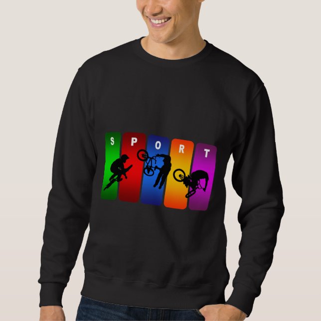 Multicolor-BMX-Emblem Sweatshirt (Vorderseite)